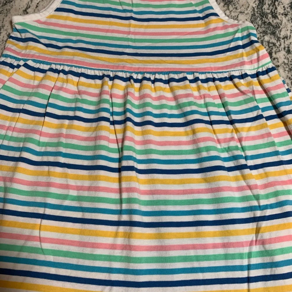 Old Navy girls striped colorful sleeveless dress. Size 8.